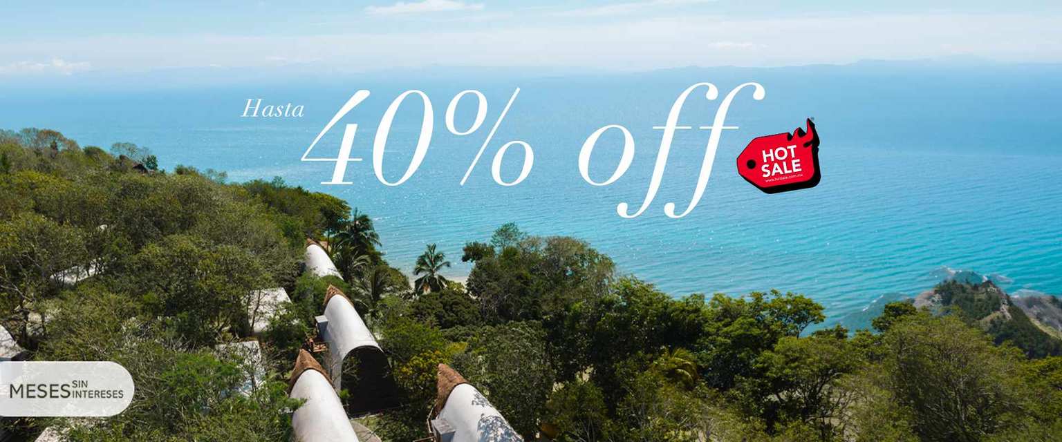 HOT SALE · Hasta 40% OFF en Mía Bacalar