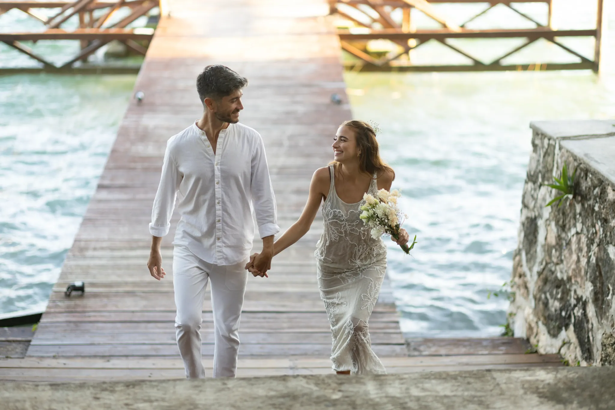 Mesa privada para celebración en Bacalar